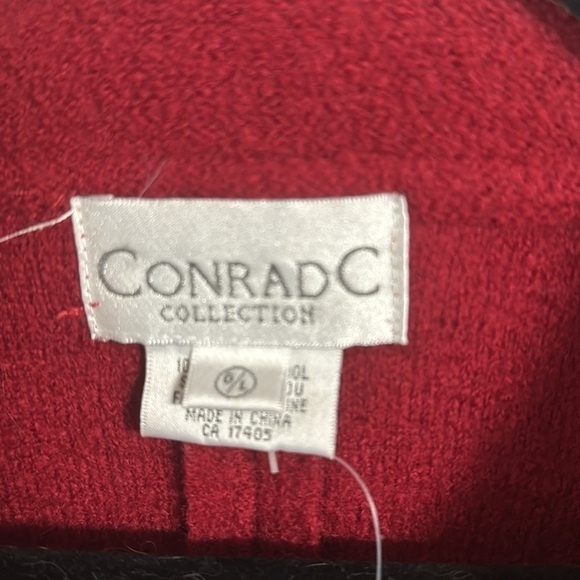 NWT CONRAD C 💯% Soft Wool Jacket with Embroidery Detail Sz Large - Picture 6 of 7